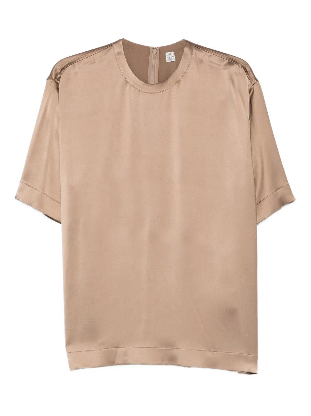 Totême Round-neck T-shirt In Brown