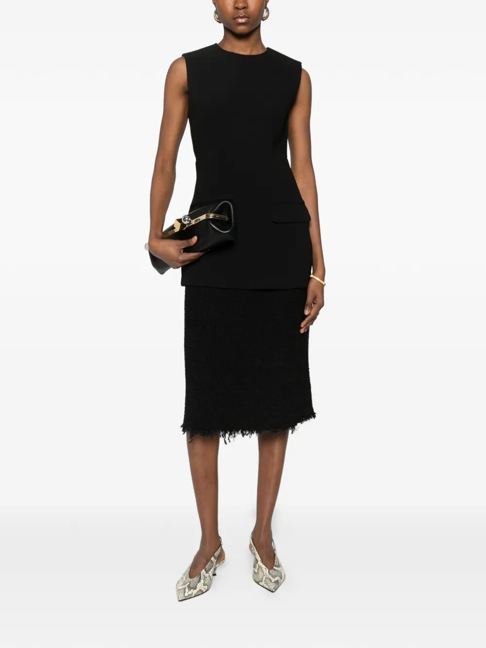  Toteme Pocket Sleeveless Top - Black 