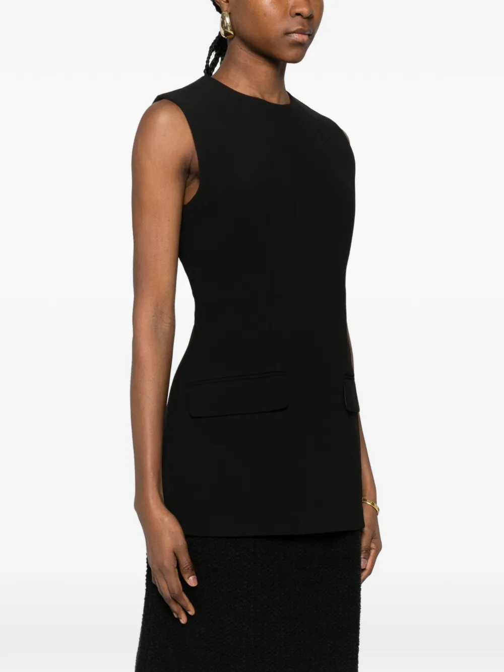  Toteme Pocket Sleeveless Top - Black 