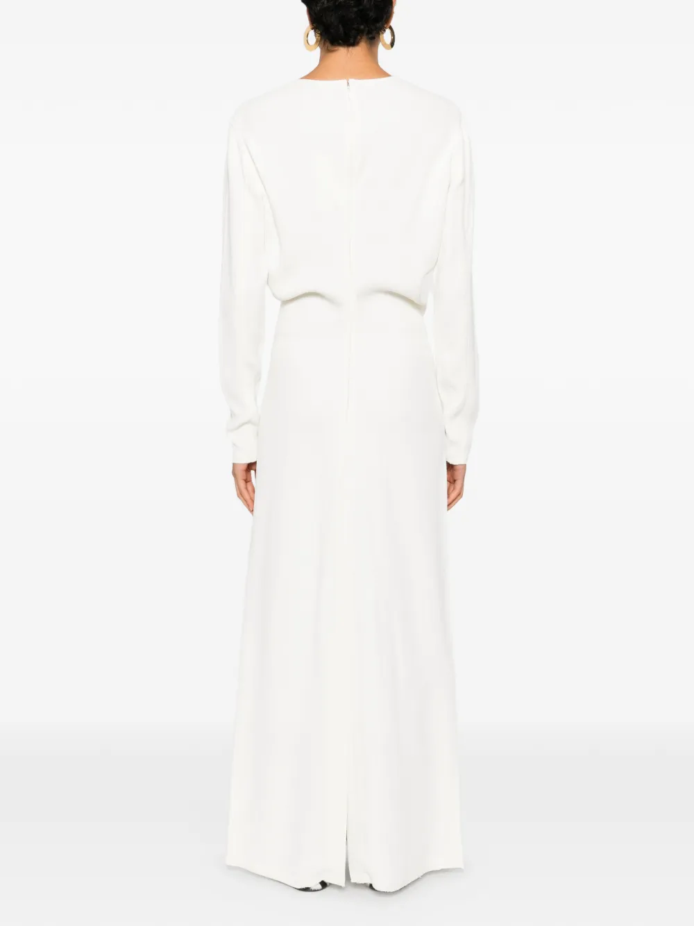TOTEME Maxi-jurk met lange mouwen Wit