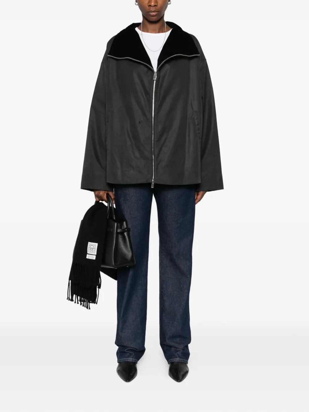 Totême Zipped Country Jacket In Black