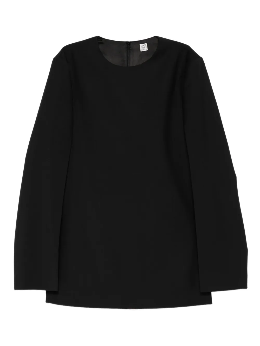 Totême Round-neck Blouse In Black