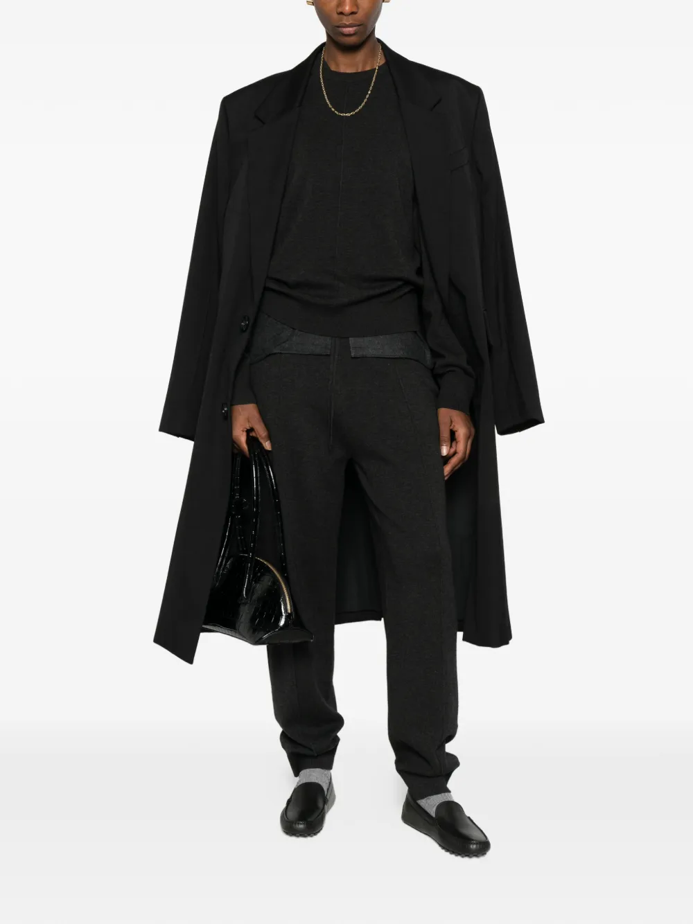 TOTEME Gesmockte trainingsbroek - Grijs