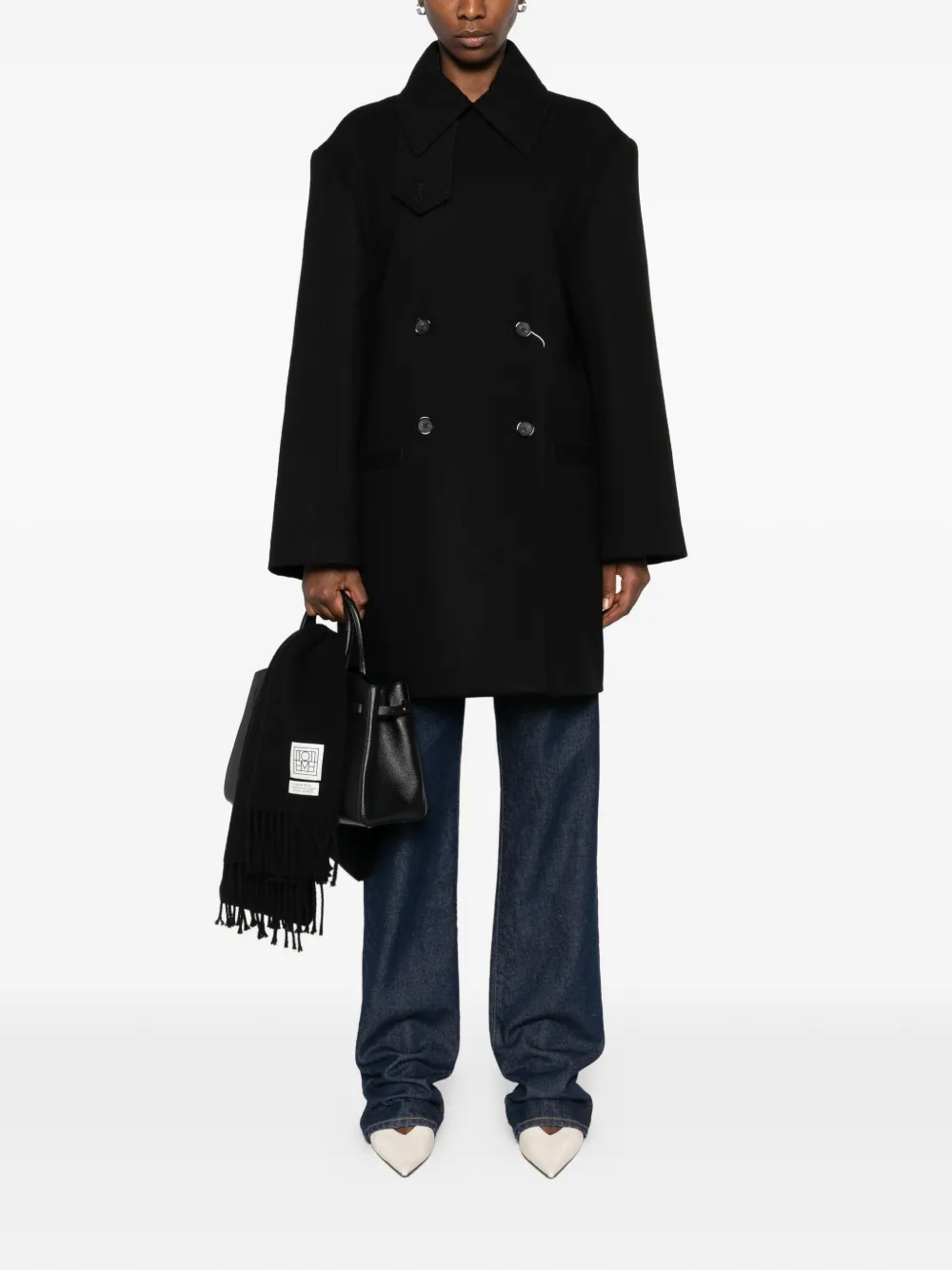 TOTEME Broad double-breasted peacoat | Double Breasted & Peacoats | Image 2