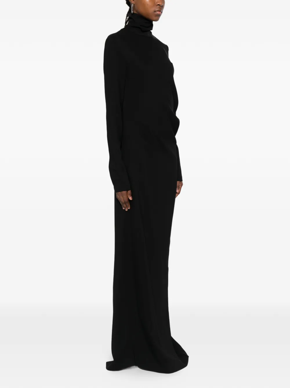 TOTEME Maxi-jurk met lange mouwen Zwart