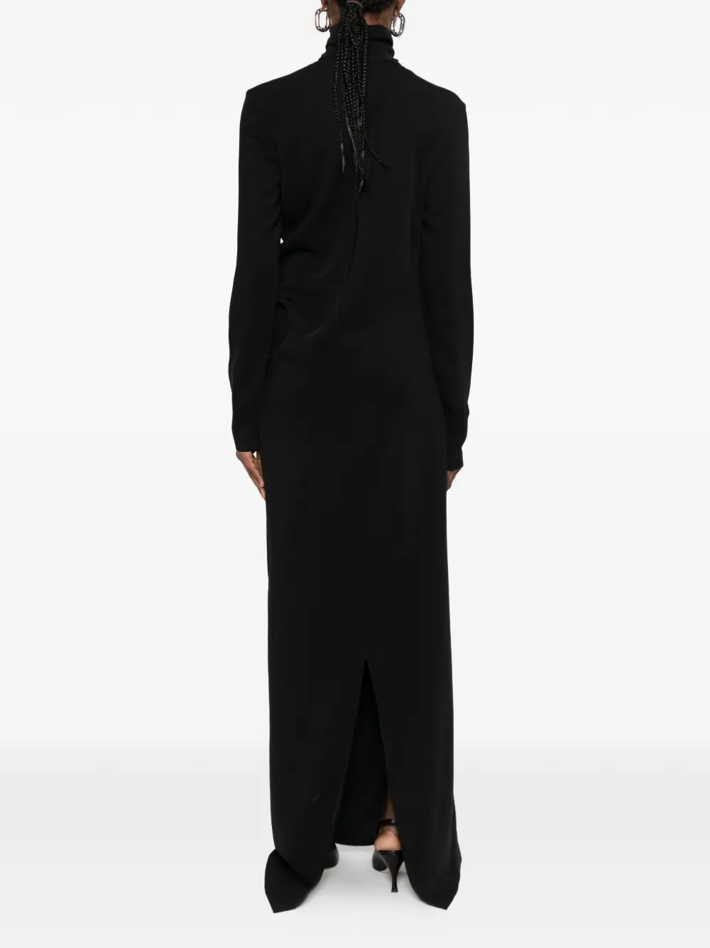 TOTEME Maxi-jurk met lange mouwen Zwart