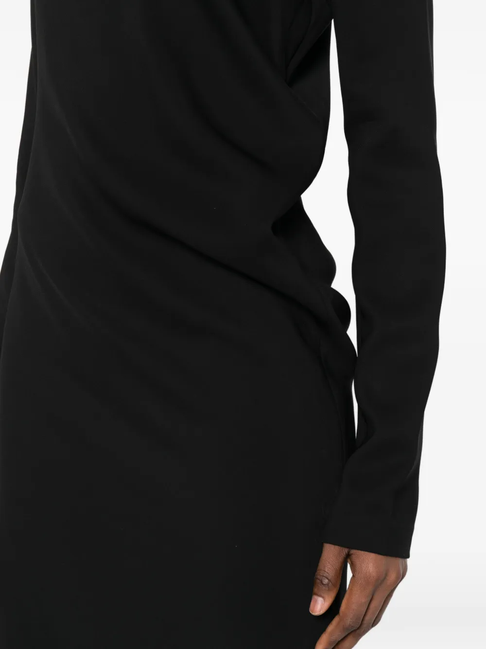 TOTEME Maxi-jurk met lange mouwen Zwart