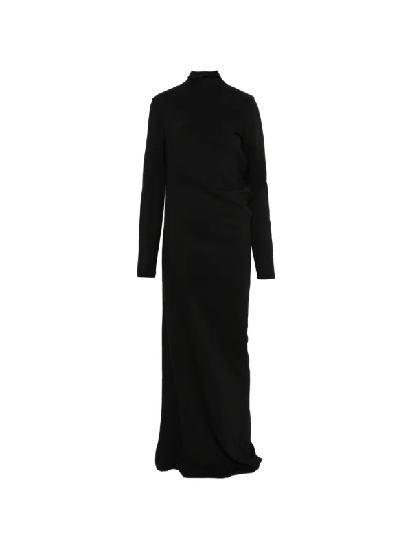 toteme twisted jersey dress - Long Twist Black - 40 _okendo:syndication_key:CL137096461