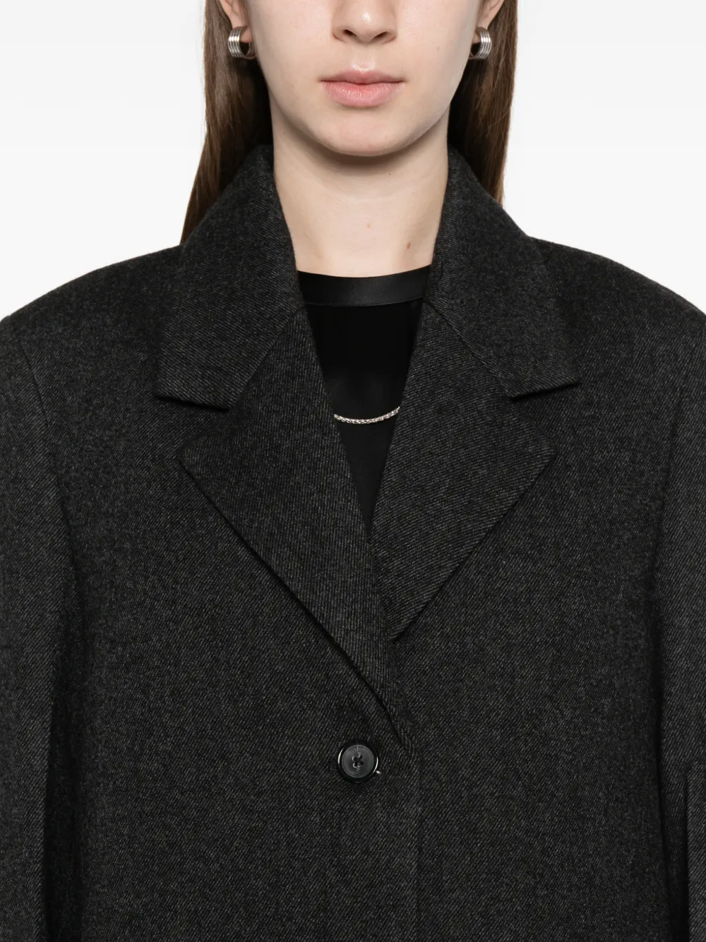 Totême Twill Jacket In Black