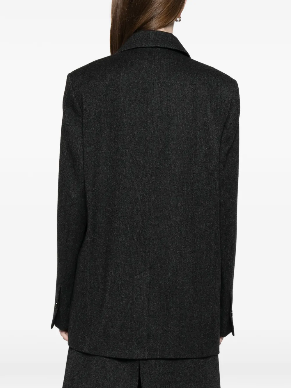 Totême Twill Jacket In Black