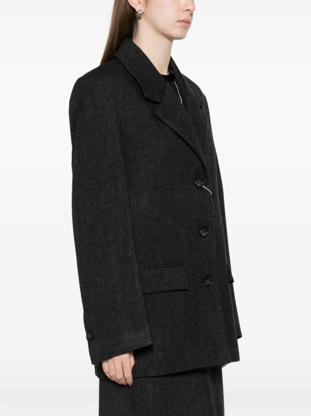 Totême Twill Jacket In Black