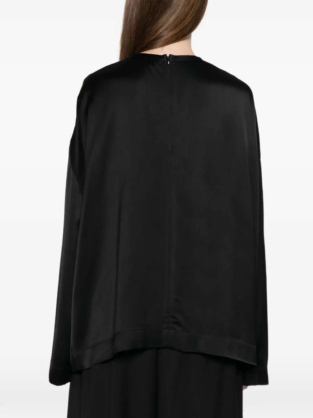 Totême Long-sleeve Top In Black