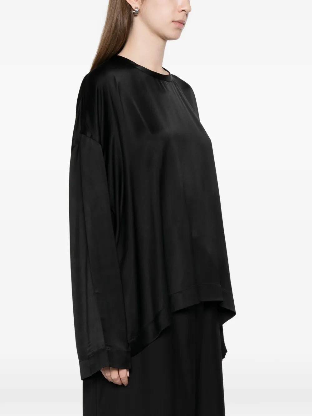 Totême Long-sleeve Top In Black