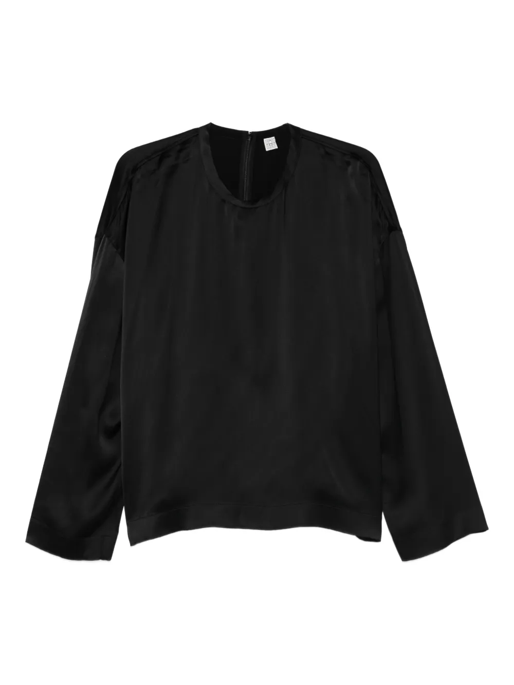 Totême Long-sleeve Top In Black