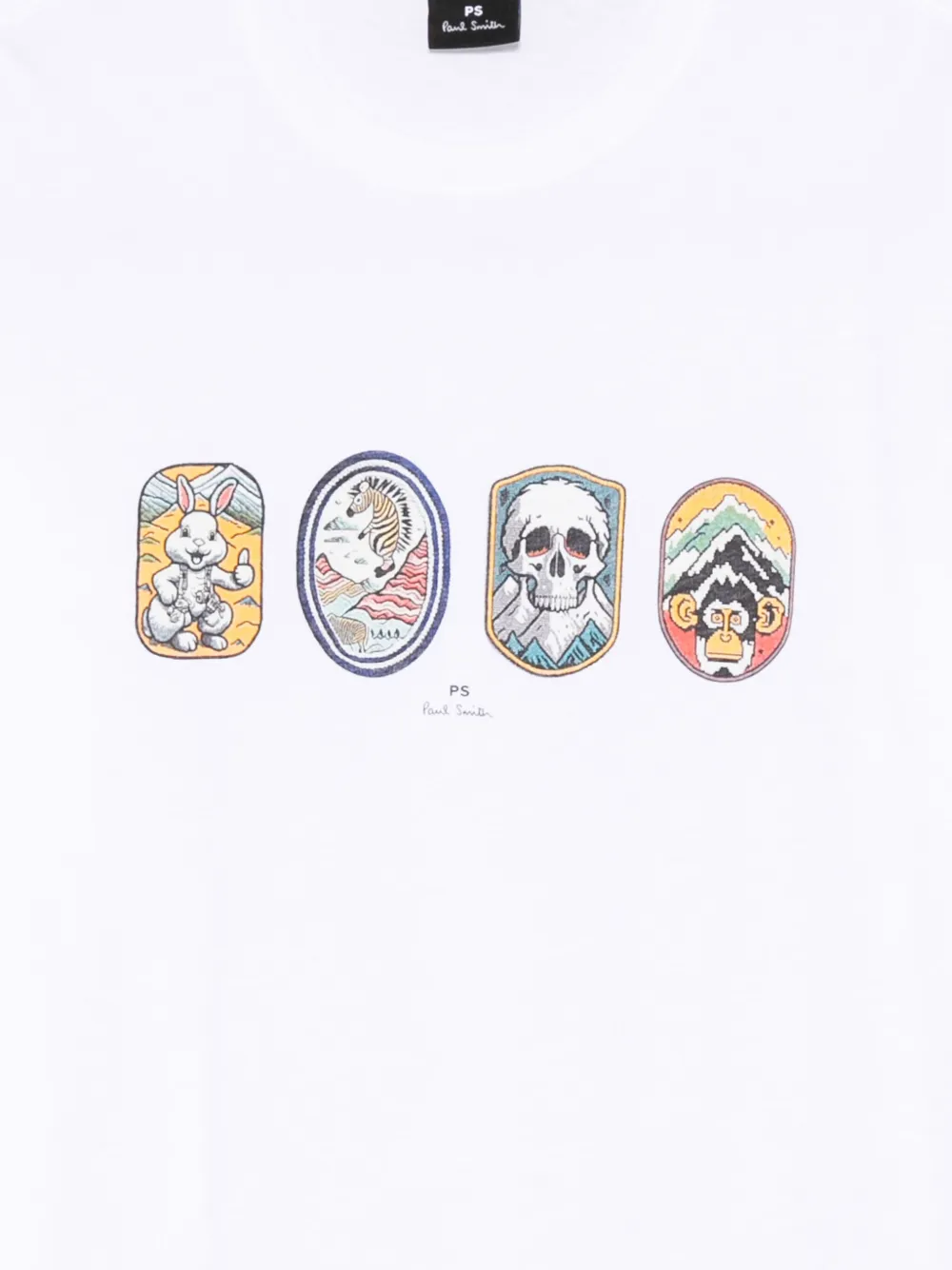 PS Paul Smith T-shirt met grafische print Wit