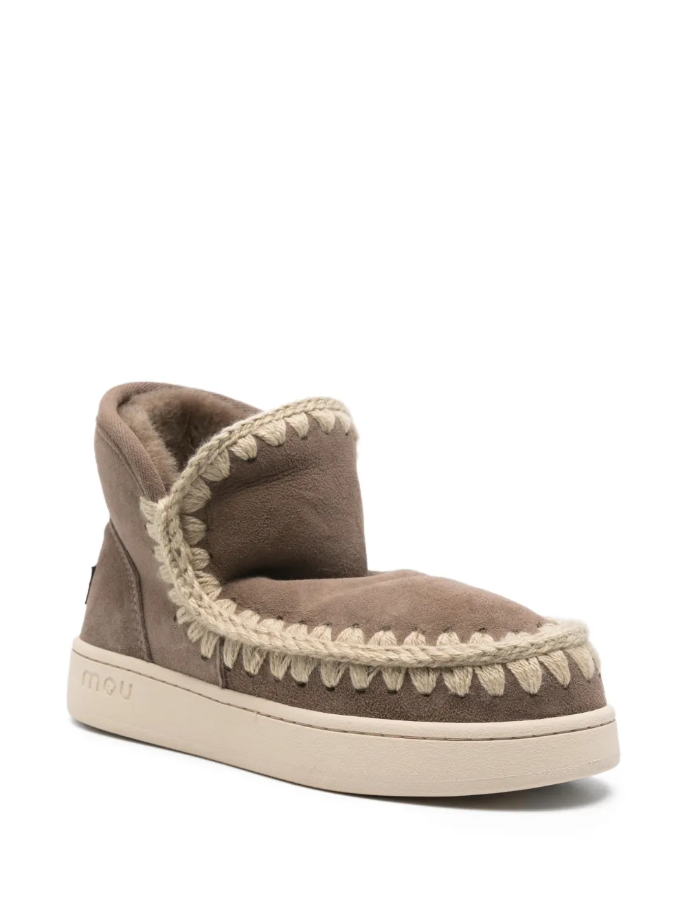 Mou Eskimo 18 Double Face Boots In Neutral
