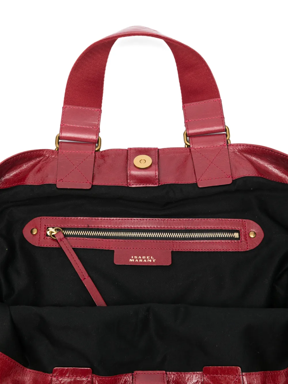 Isabel Marant Wardy Top-handle Tote Bag In Red