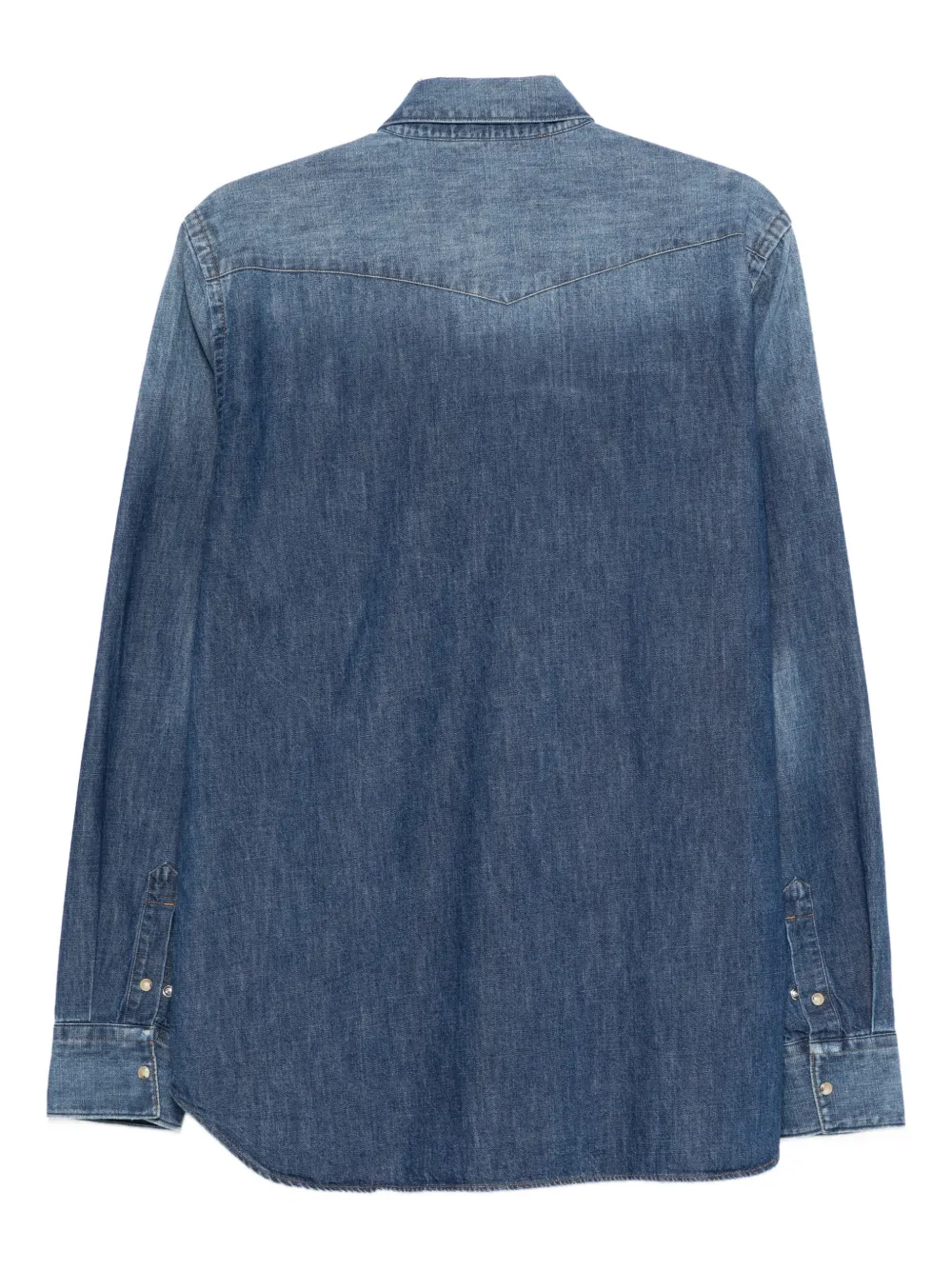 Tintoria Mattei buttoned pocket shirt - Blauw