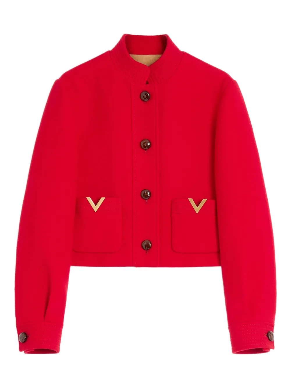 Valentino Garavani Drill Double Caban ジャケット - レッド Valentino Garavani Drill Double Caban ジャケット - レッド