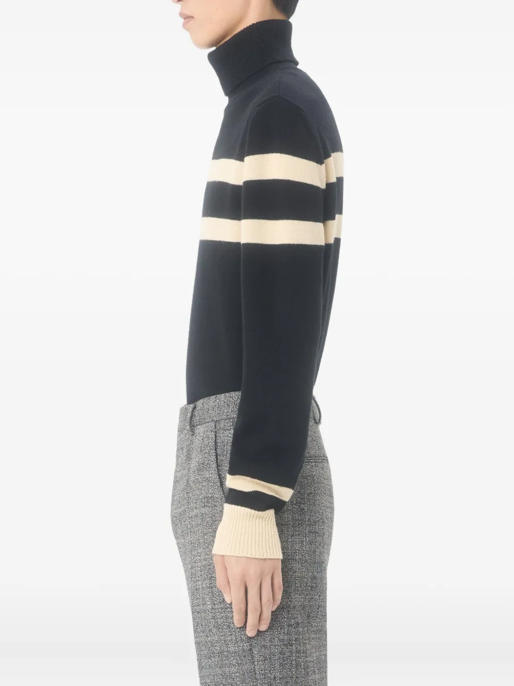 Valentino Garavani VLogo trui met hoge hals en borduurwerk Zwart