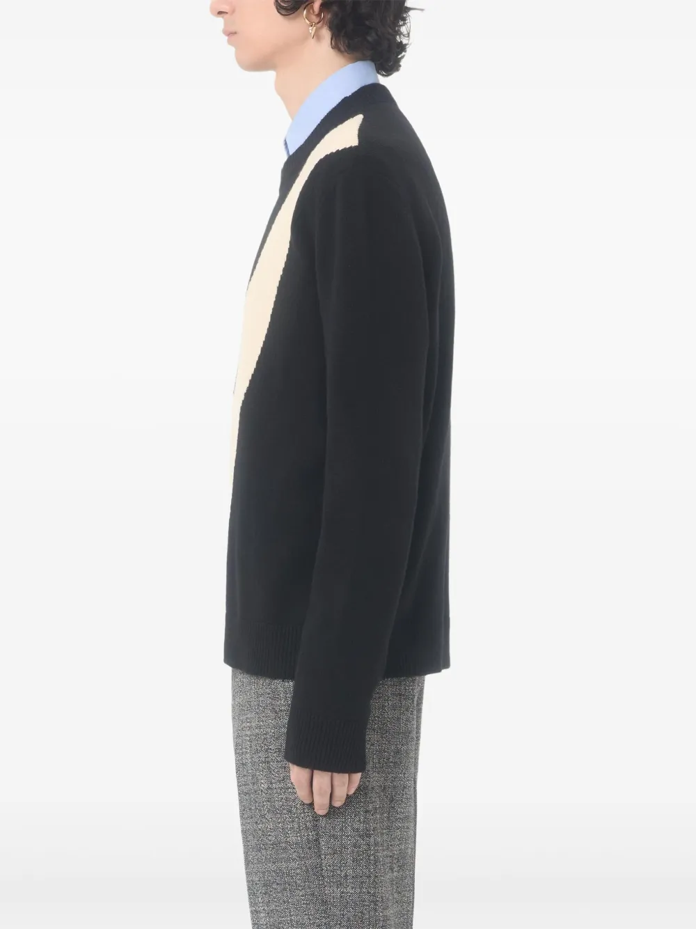 Valentino Garavani Wollen trui met ronde hals Zwart