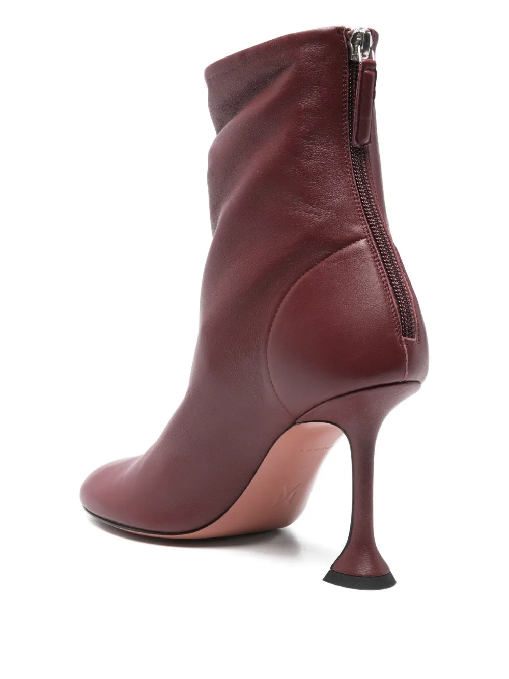 Amina Muaddi 95mm Iris heeled boots Rood