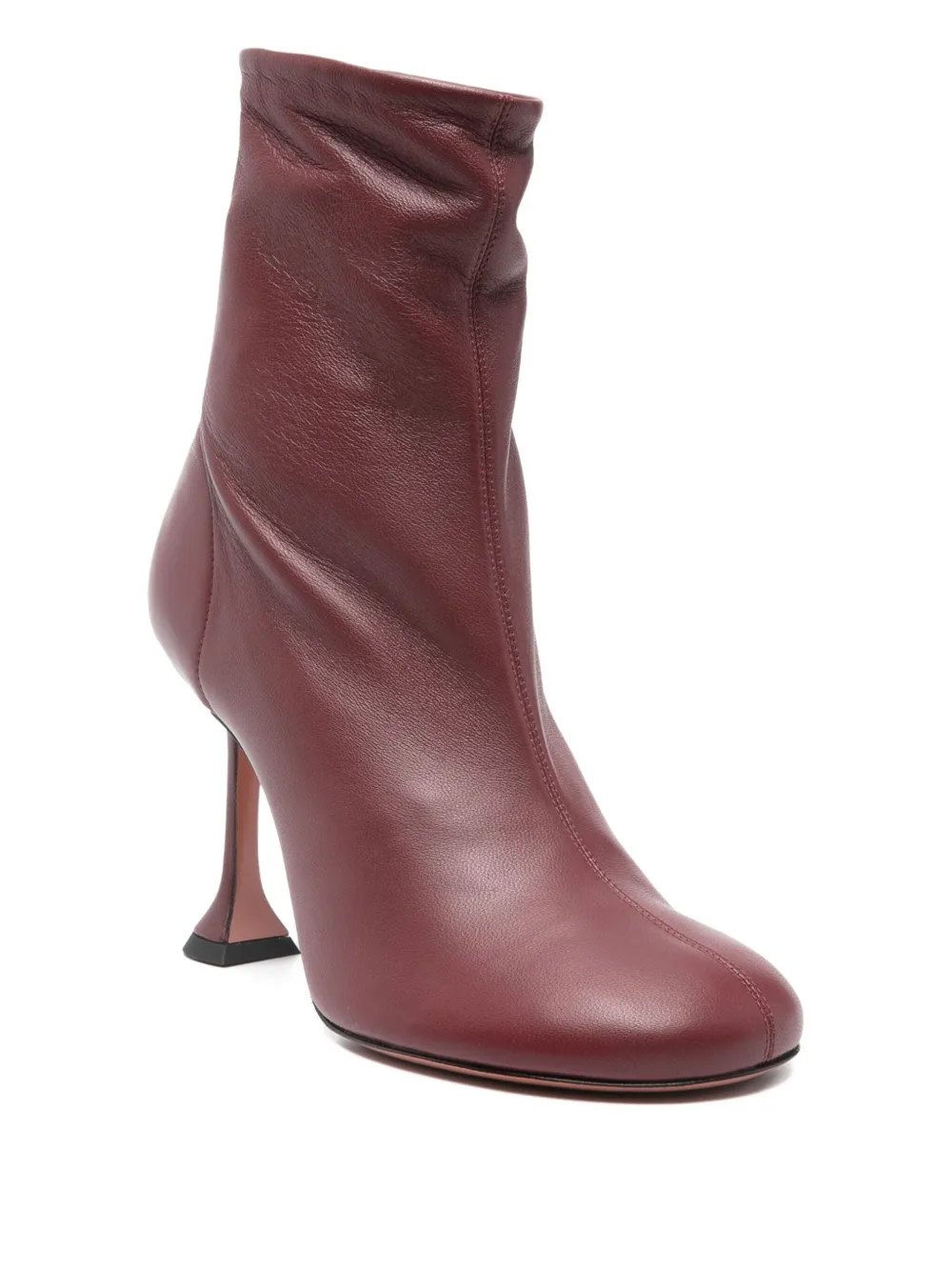 Amina Muaddi 95mm Iris heeled boots Rood