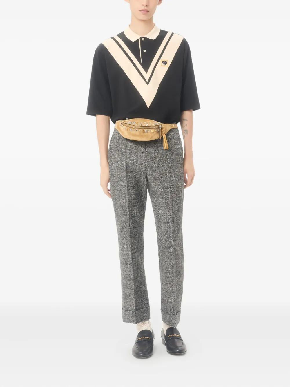 Valentino Garavani Poloshirt met borduurwerk - Zwart