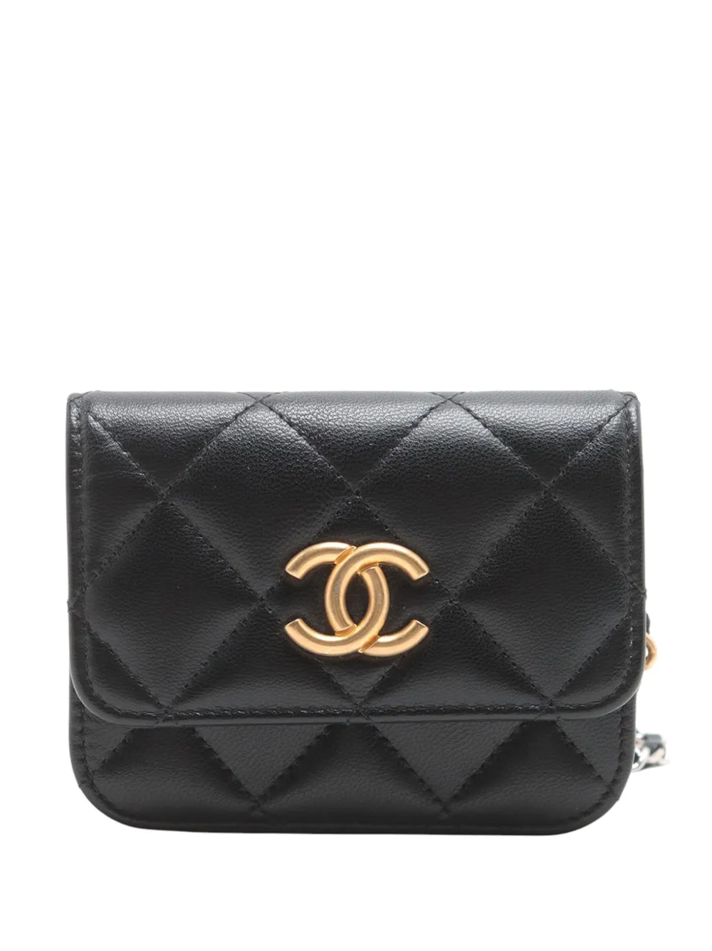 CHANEL Pre-Owned 2021 Mini Quilted Goatskin Punk Essentials Chain Flap CHANEL Pre-Owned 2021 Mini Quilted Goatskin Punk Essentials Chain Flap