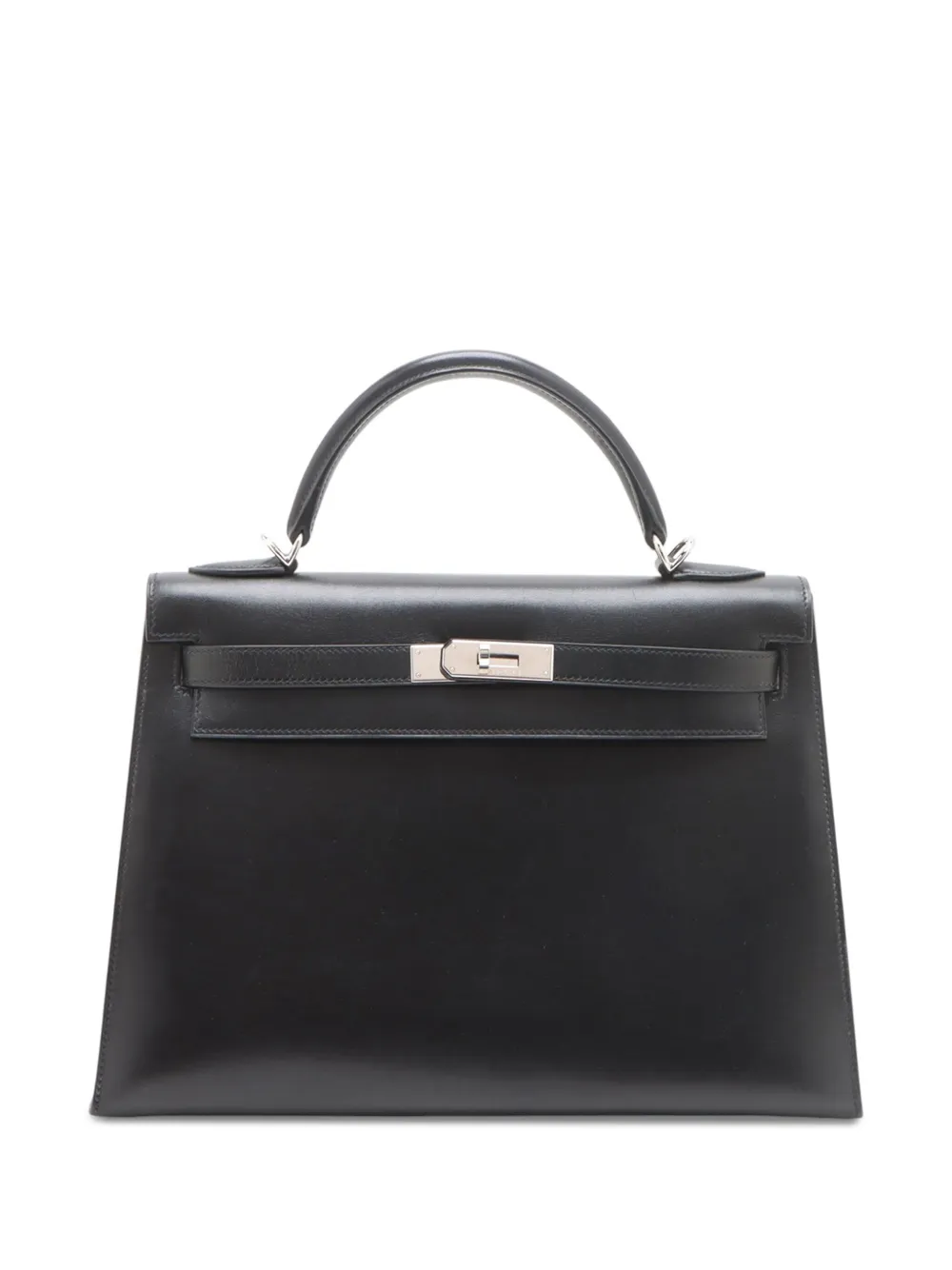 Hermès Pre-Owned 2006 Box Calf Kelly II Sellier 32 satchel | Black | Image 1