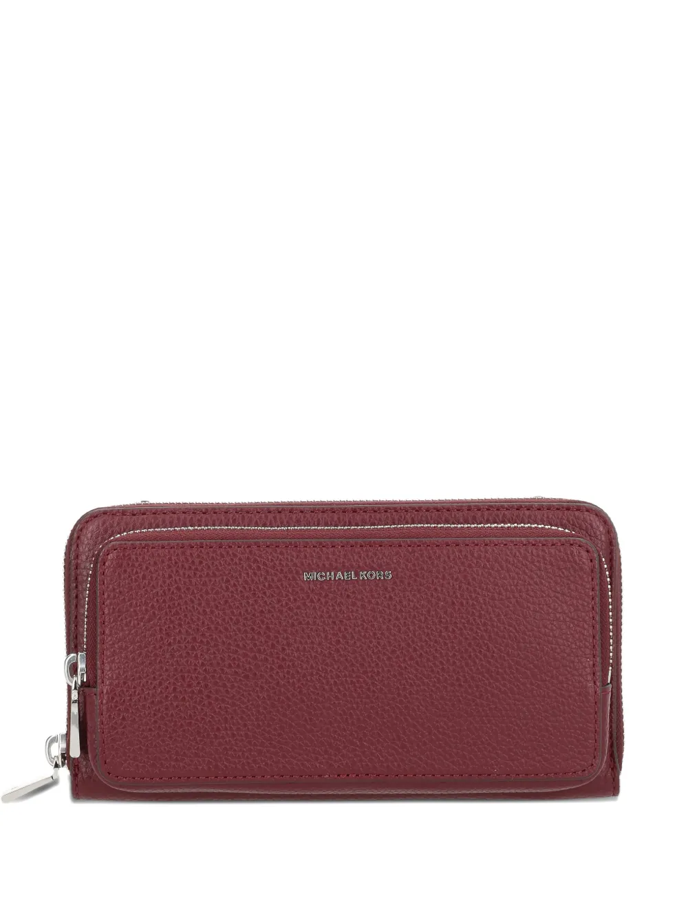 Michael Michael Kors zip-up leather wallet - Rosso