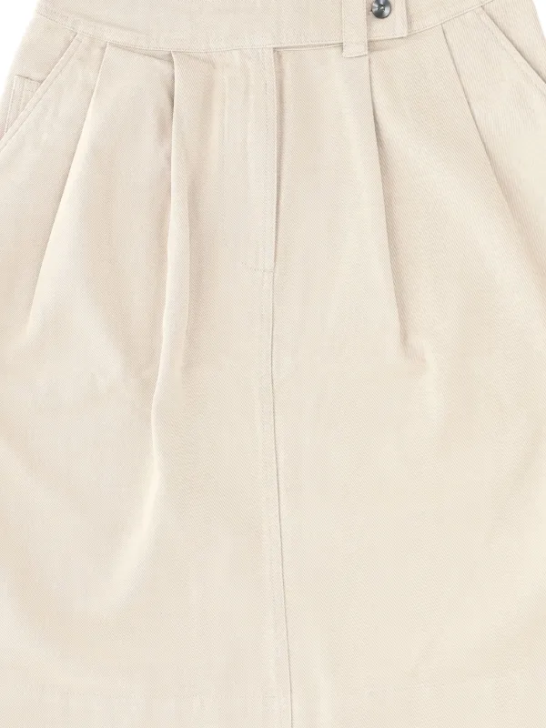Margaret Howell Pleated Skirt | Neutrals | FARFETCH NO