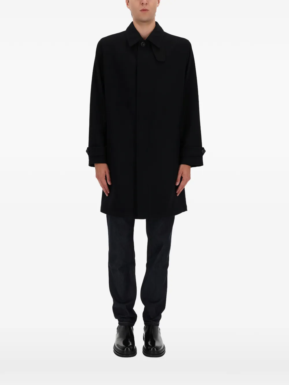 HUGO single-breasted coat | Black | Image 1