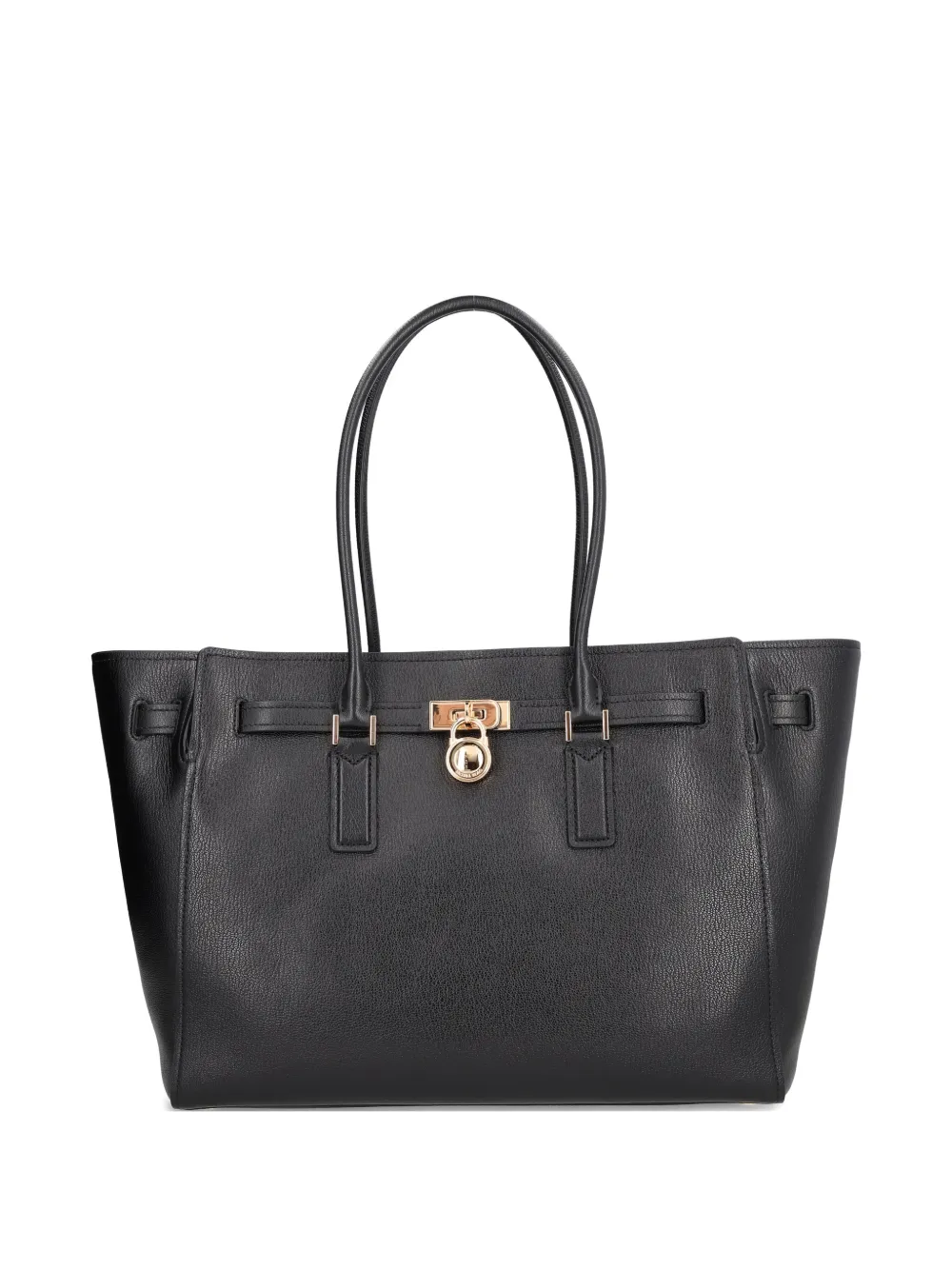 Michael Michael Kors Borsa a spalla in pelle con lucchetto - Nero