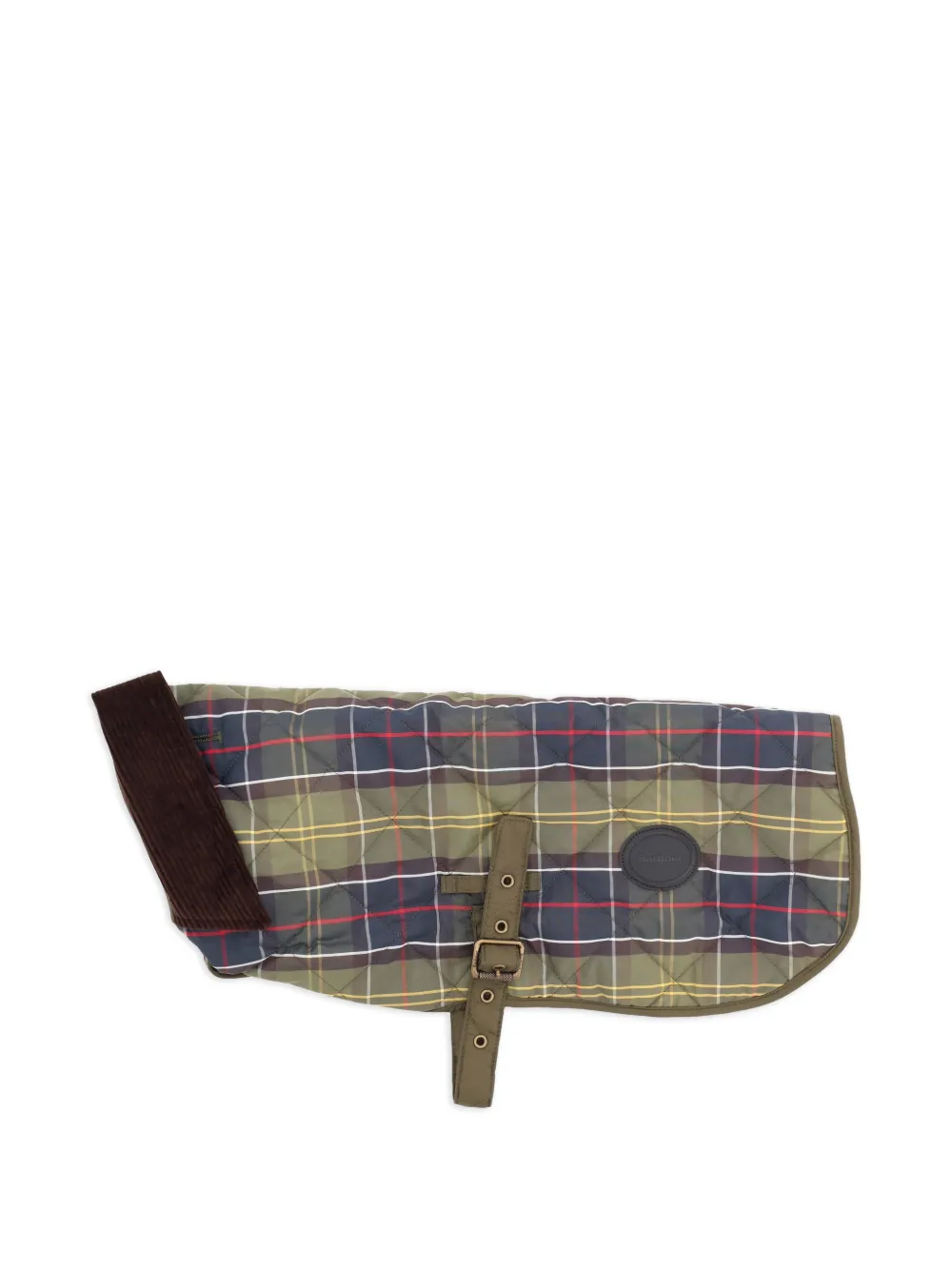 Barbour quilted check-pattern pet accessory | Green | Image 1