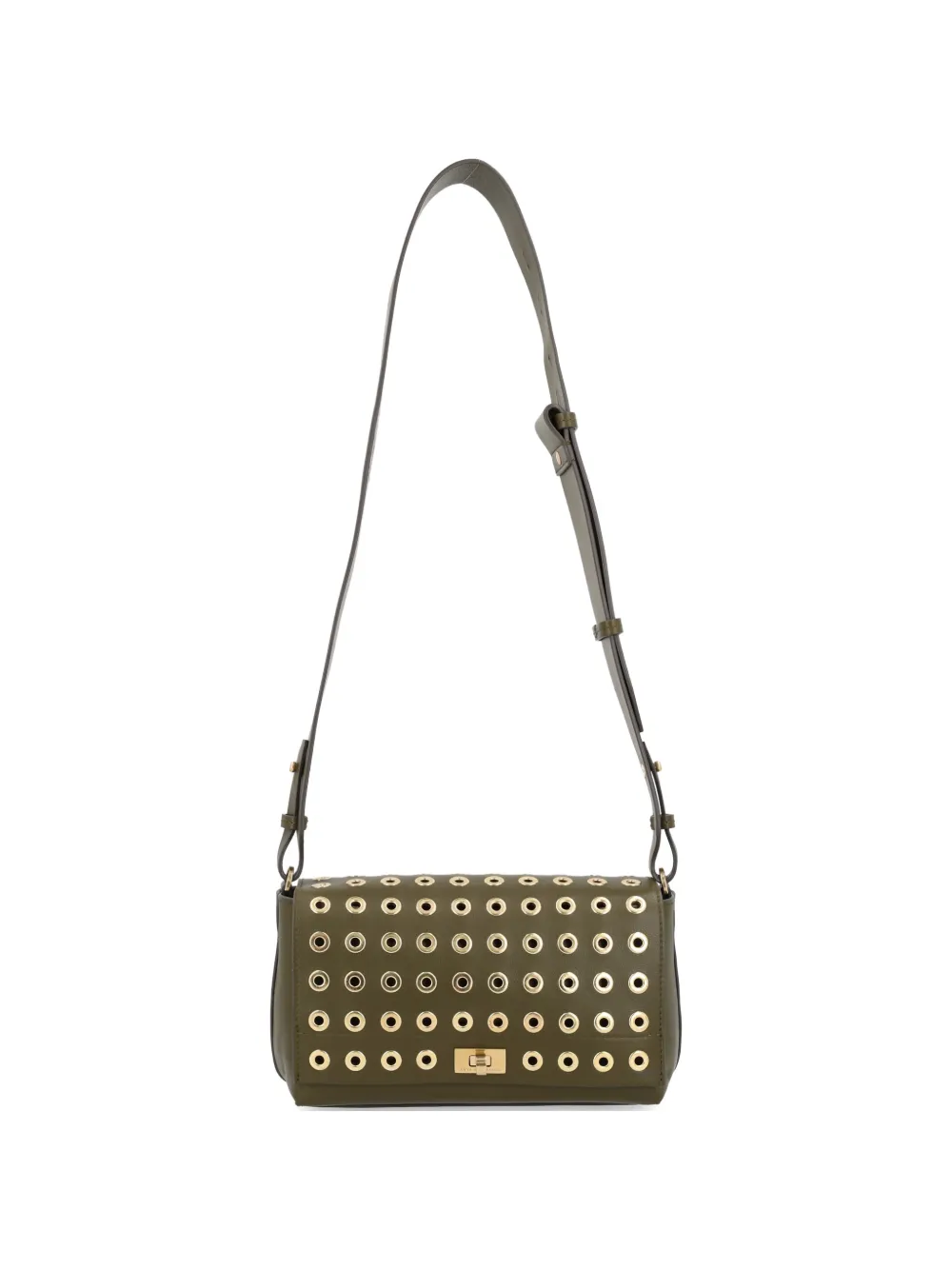 Anya Hindmarch eyelet-detail shoulder bag - Verde