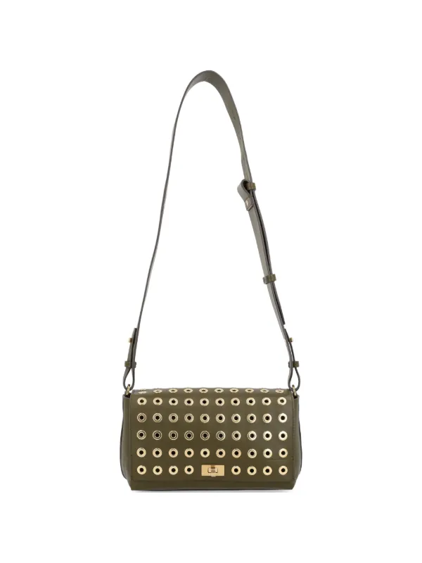 Anya Hindmarch Eyelet-detail Shoulder Bag in Green