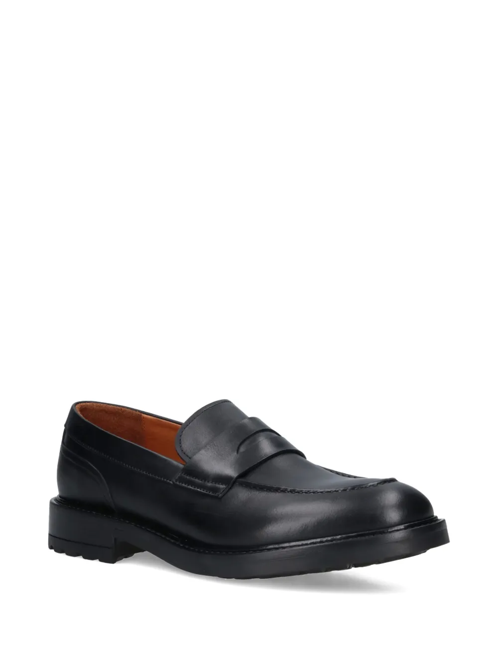 Alexander Hotto Leren penny loafers - Zwart