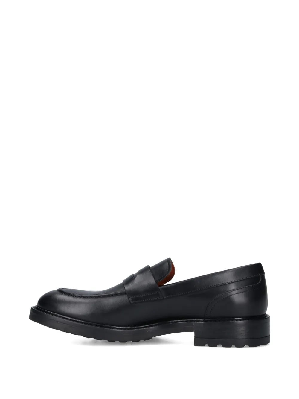 Alexander Hotto Leren penny loafers Zwart