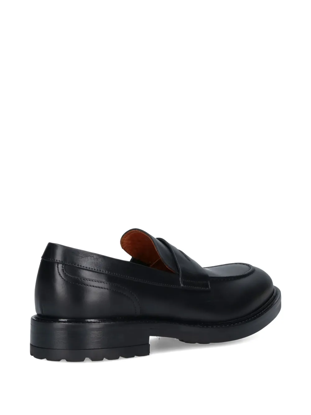 Alexander Hotto Leren penny loafers Zwart