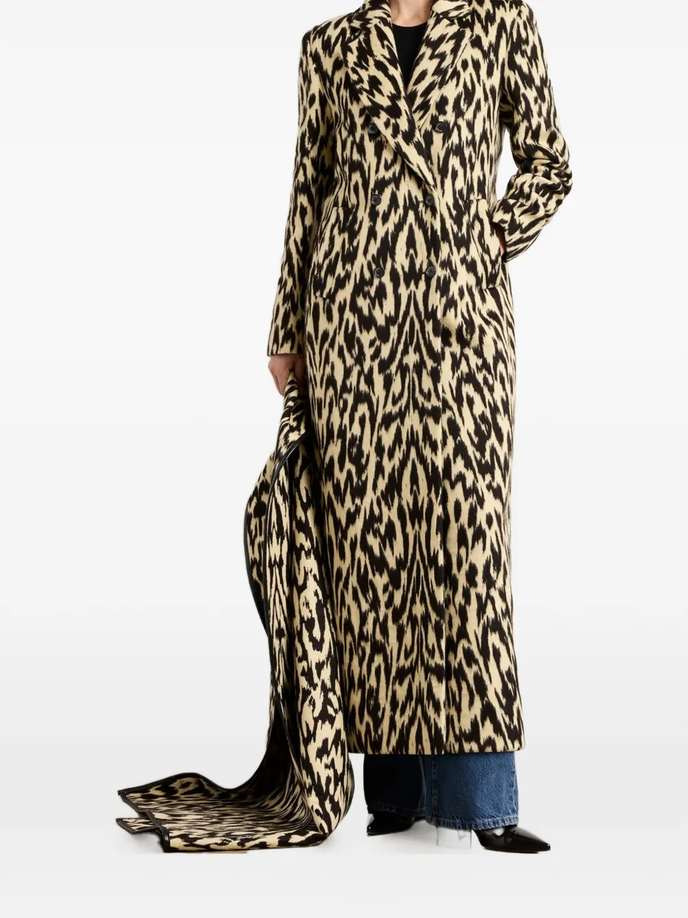 Brandon Sun printed double-breasted coat | Abrigos con doble botonadura | Image 2