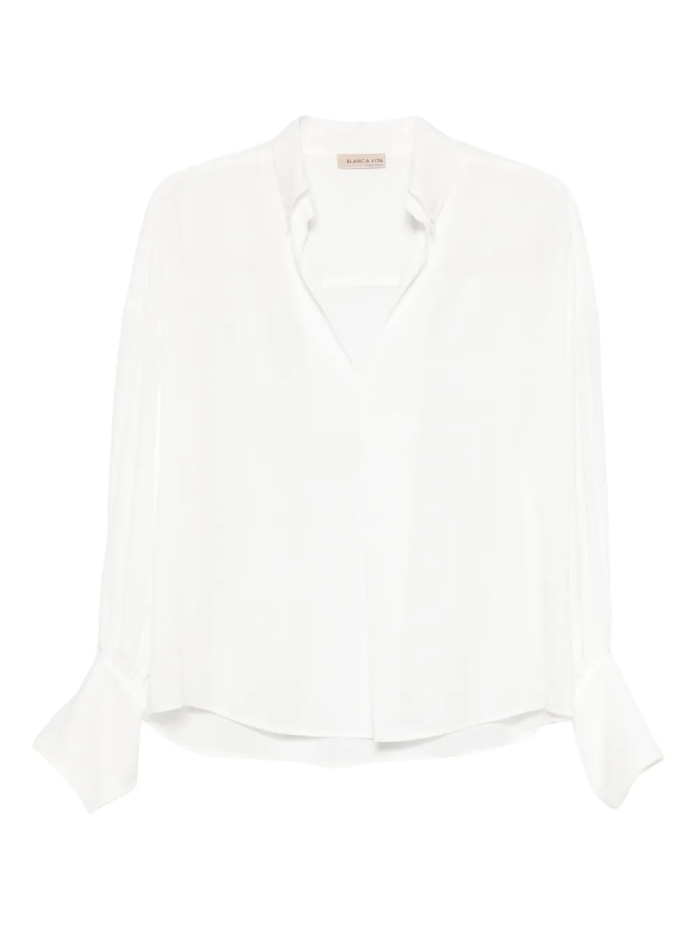 Blanca Vita buttoned-cuffs top | White | Image 1