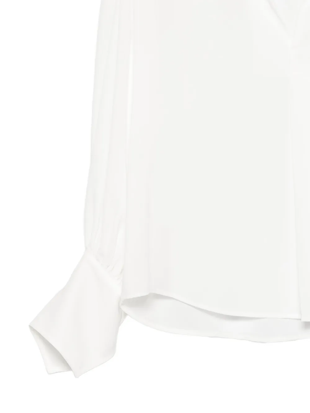 Blanca Vita Top met manchetten met knopen Wit