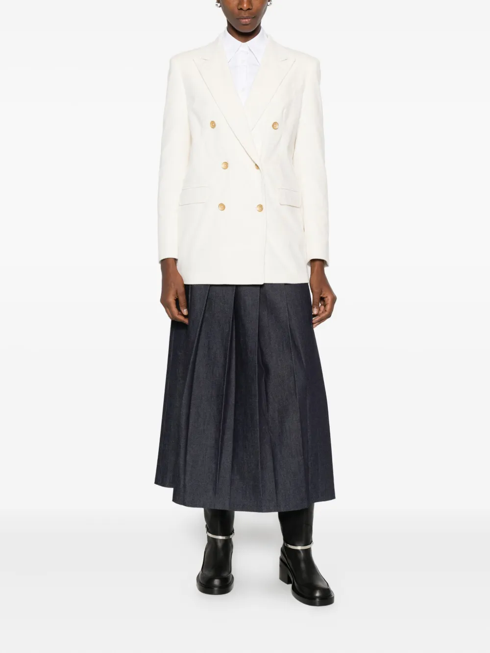 Tagliatore Blazer met dubbele rij knopen Beige