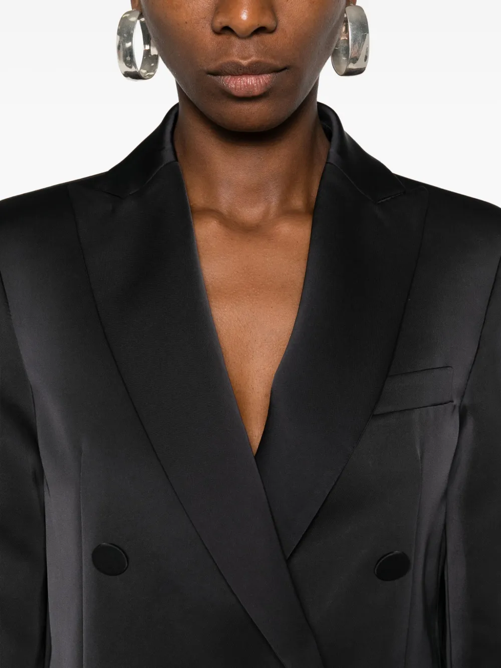 Blanca Vita Blazer met dubbele rij knopen Zwart