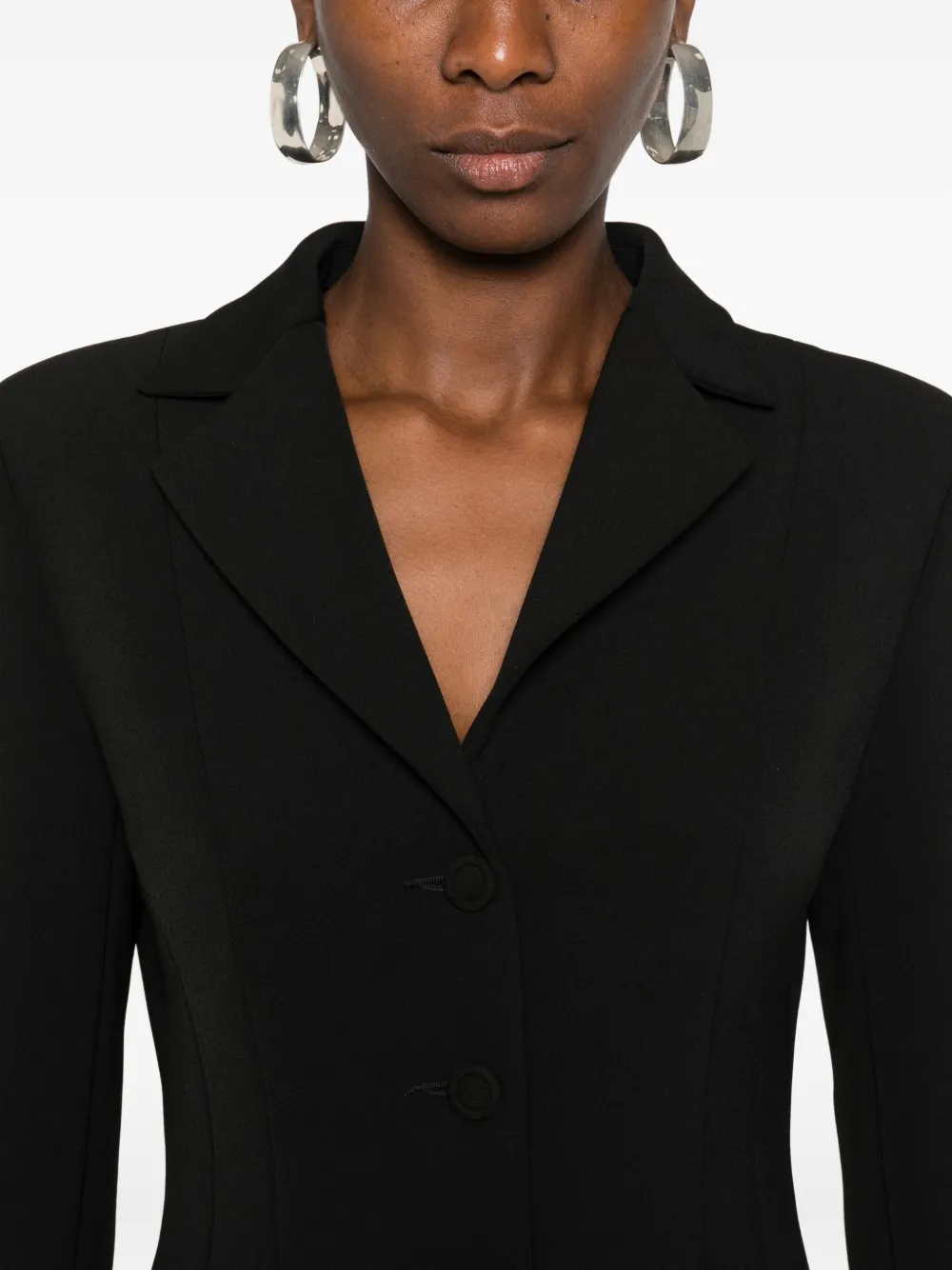 Blanca Vita Single-breasted Blazer In Black