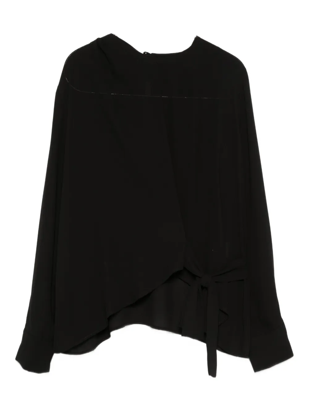 Blanca Vita tie-detail top - Nero