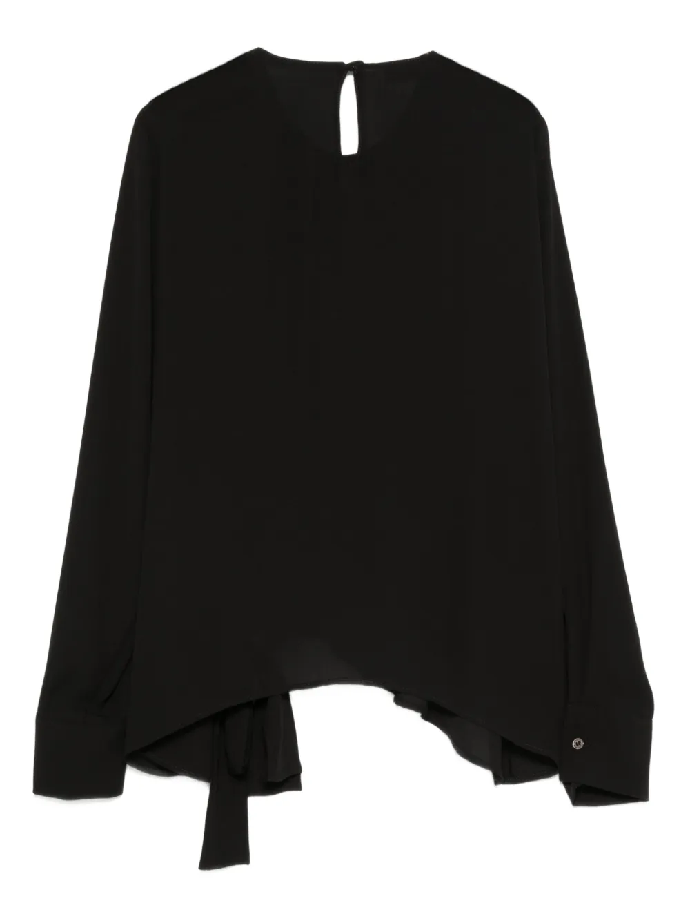 Blanca Vita tie-detail top - Zwart