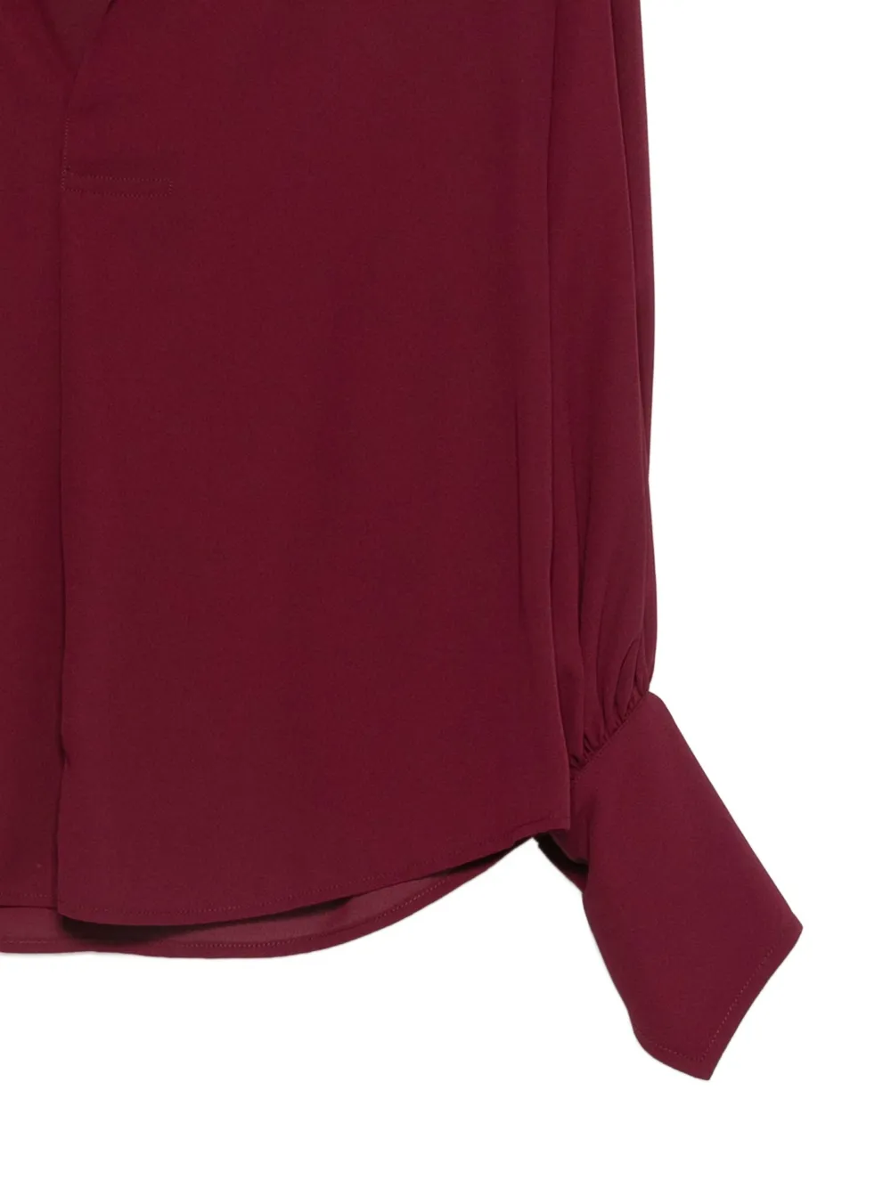 Blanca Vita Top met manchetten met knopen Rood