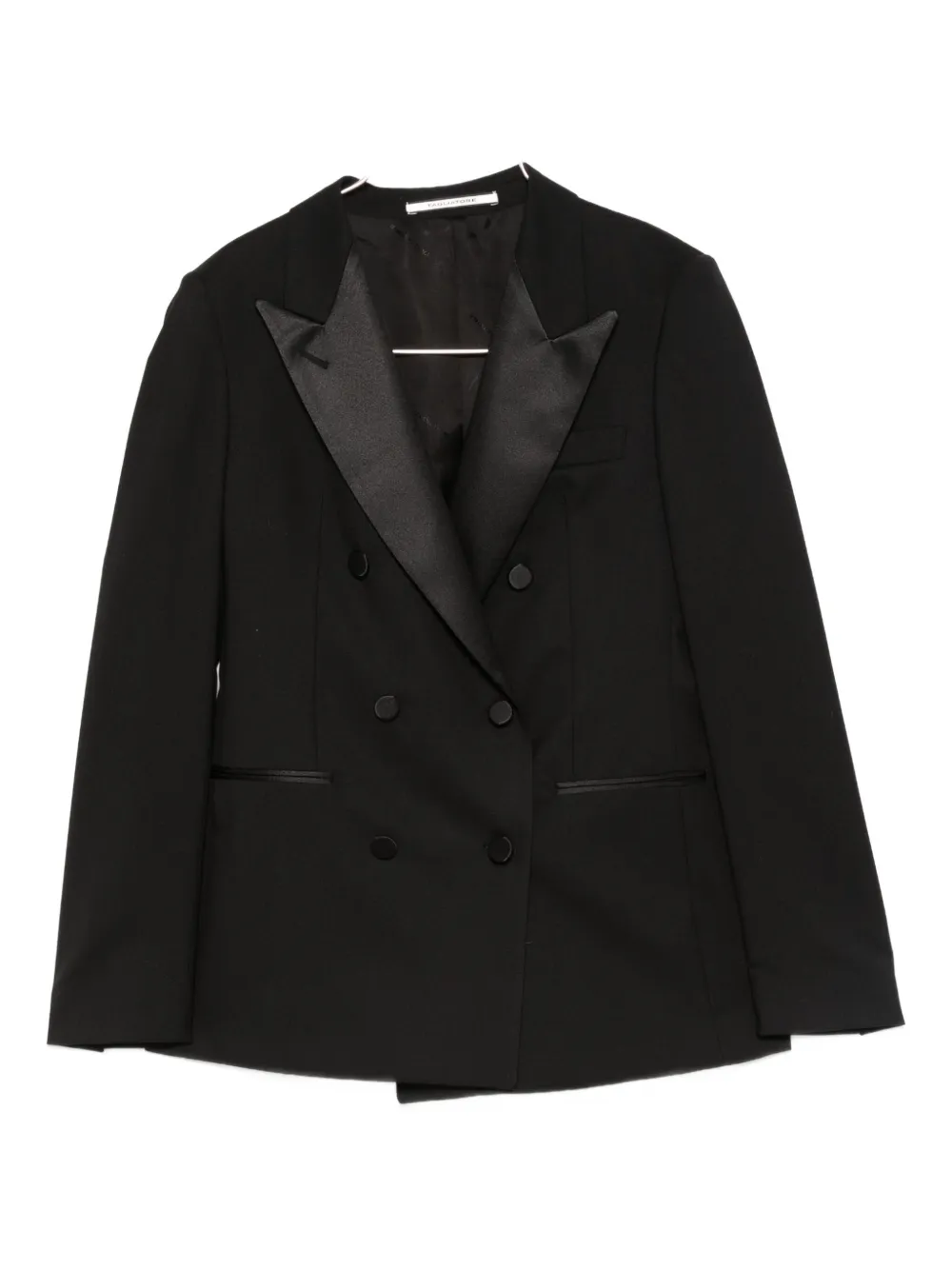 Tagliatore Double-breasted Suit In Black
